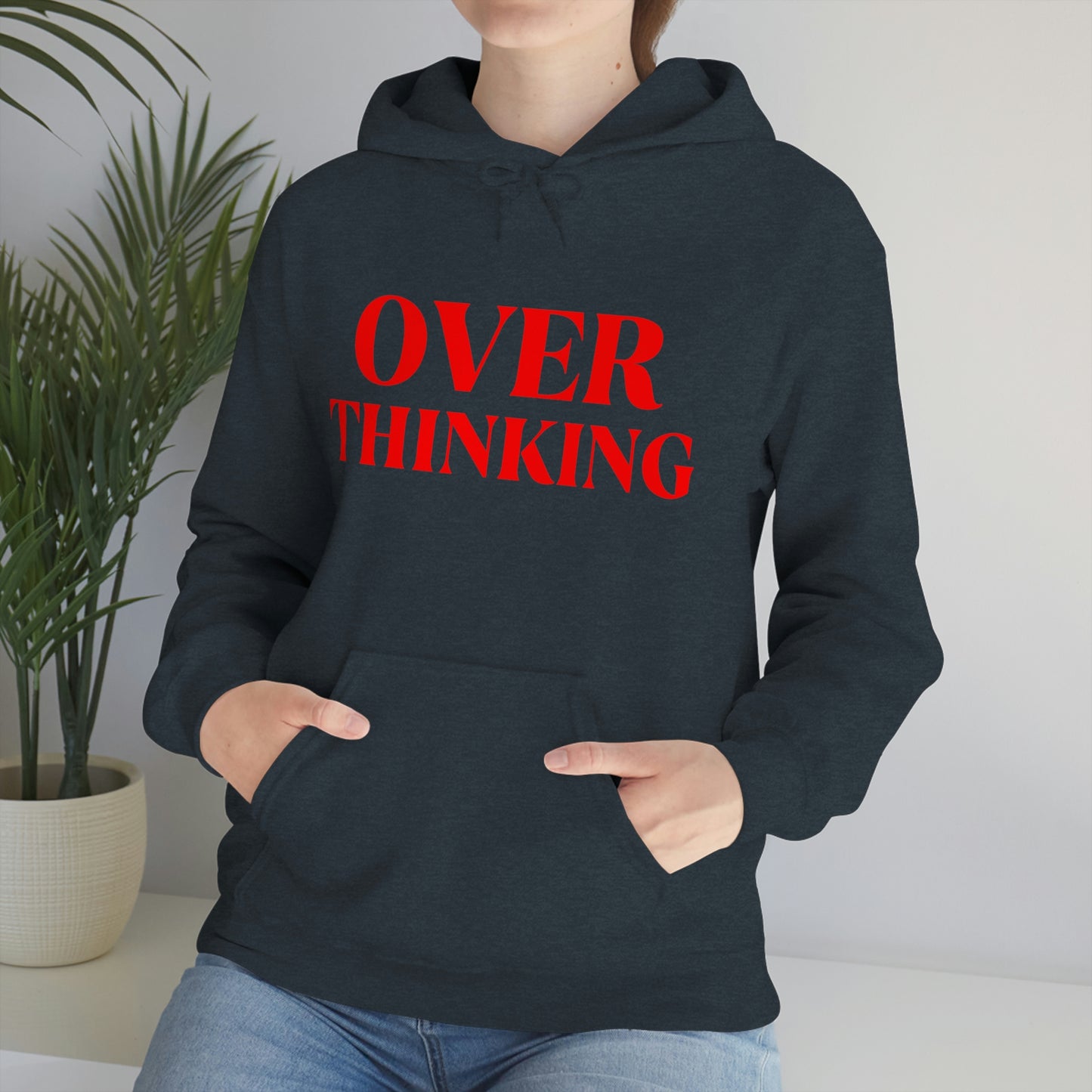 Over Thinking Red Hoodie