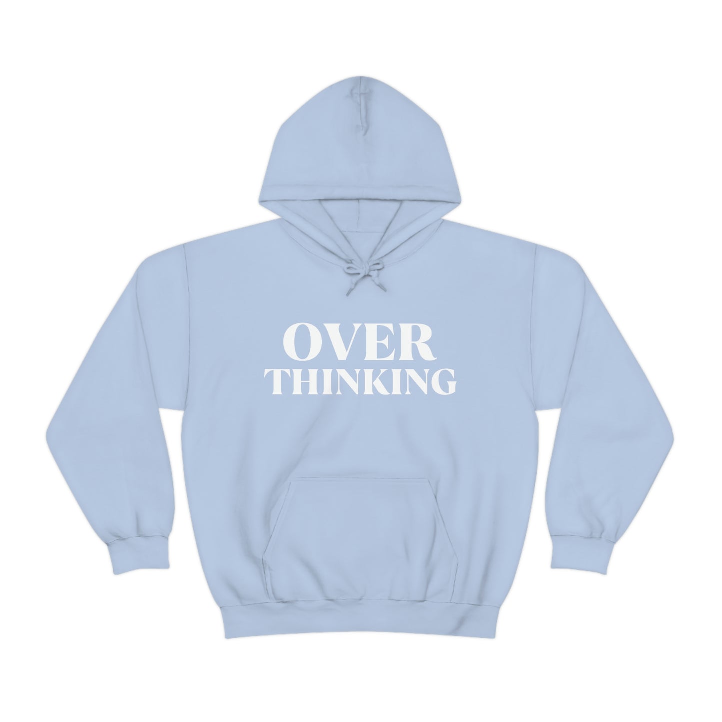 Over Thinking White Hoodie