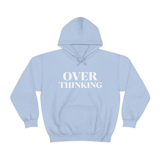 Over Thinking White Hoodie