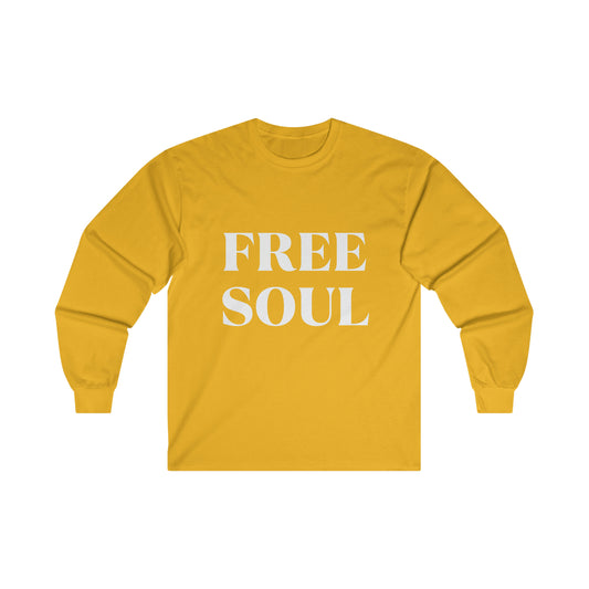 Free Soul Wht Long Sleeve Tee