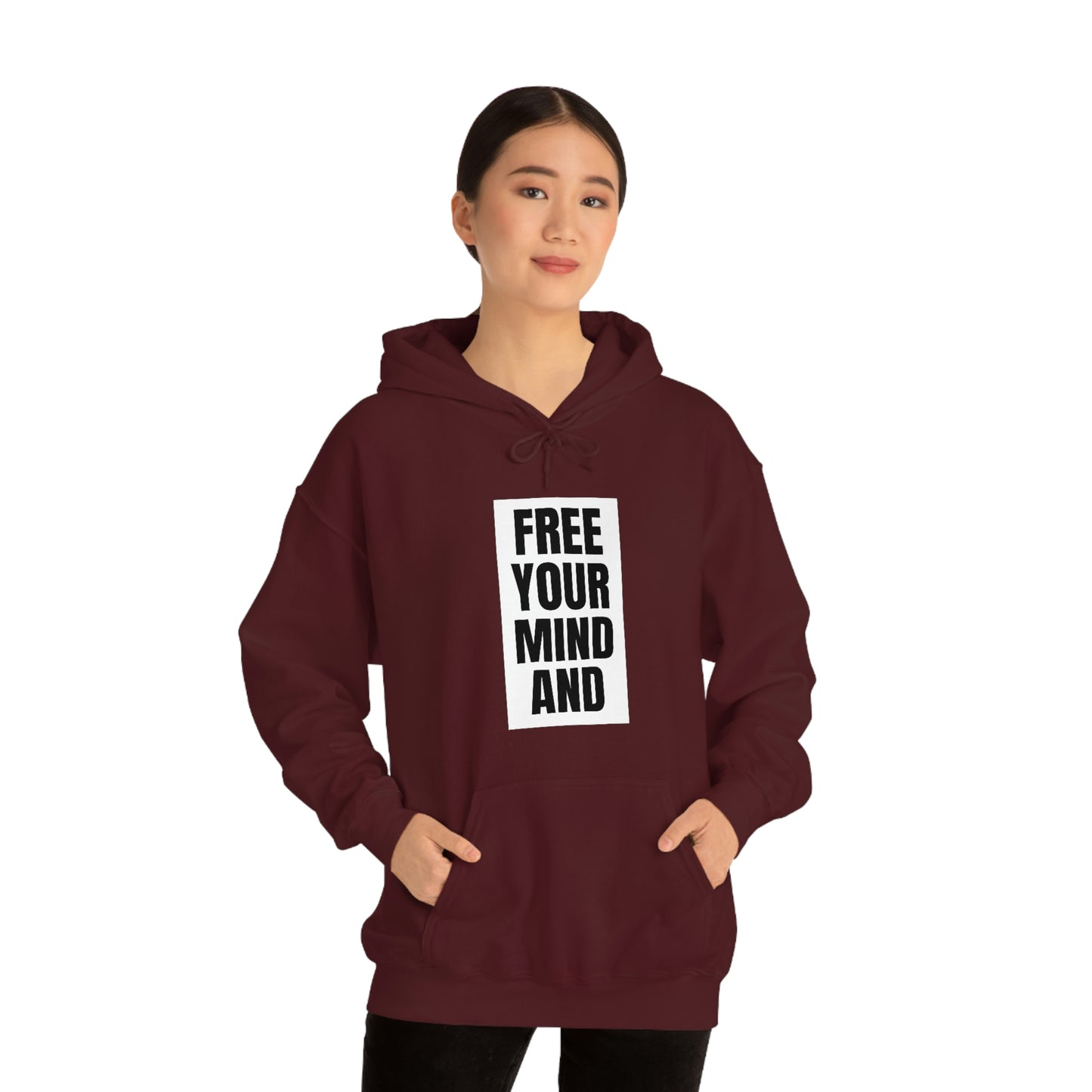 Free Your Mind And Your Ass Will Follow Blk Hoodie