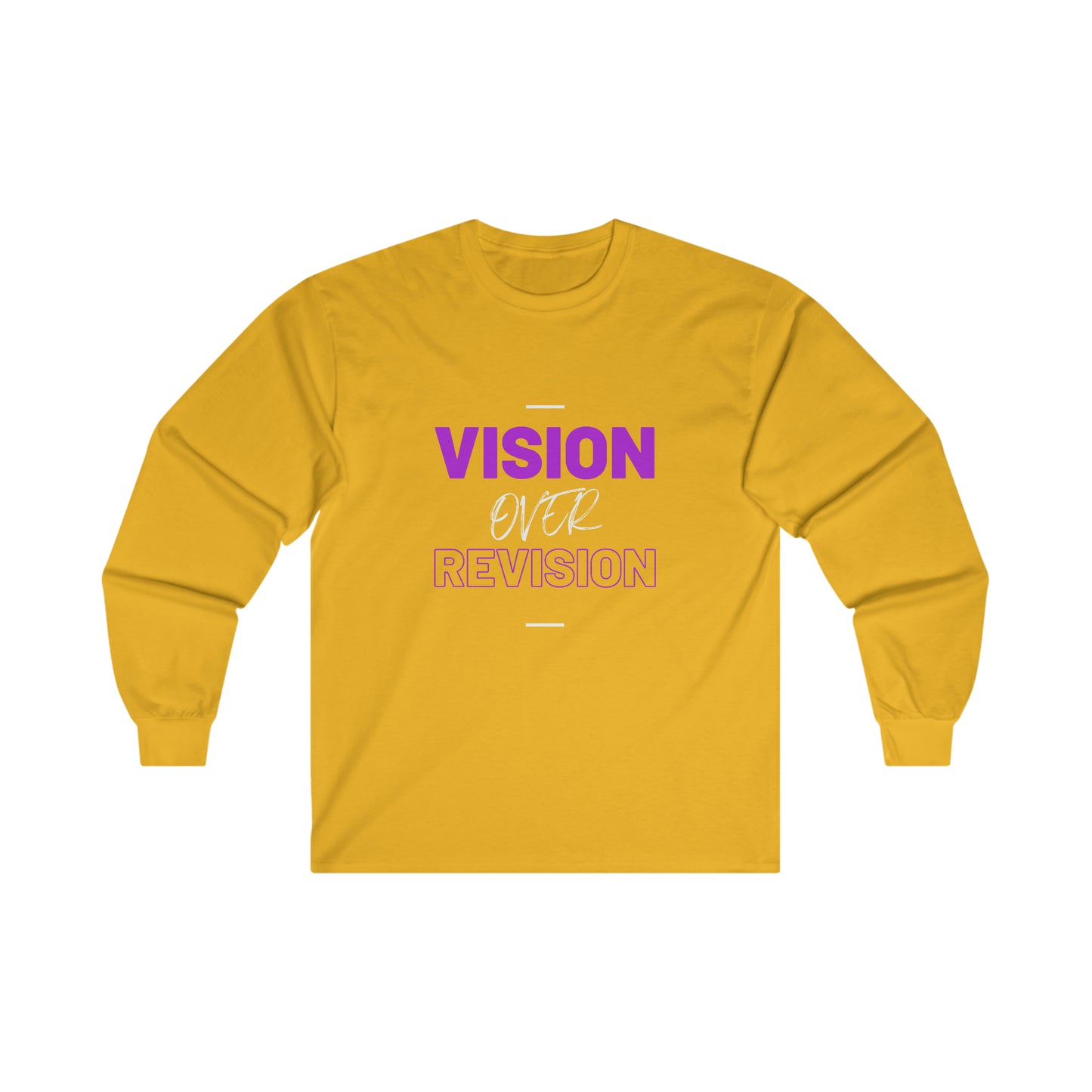 Vision Over Revision Purp Long Sleeve Tee