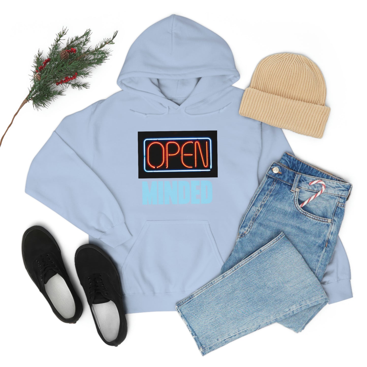 Open Minded Blue Hoodie