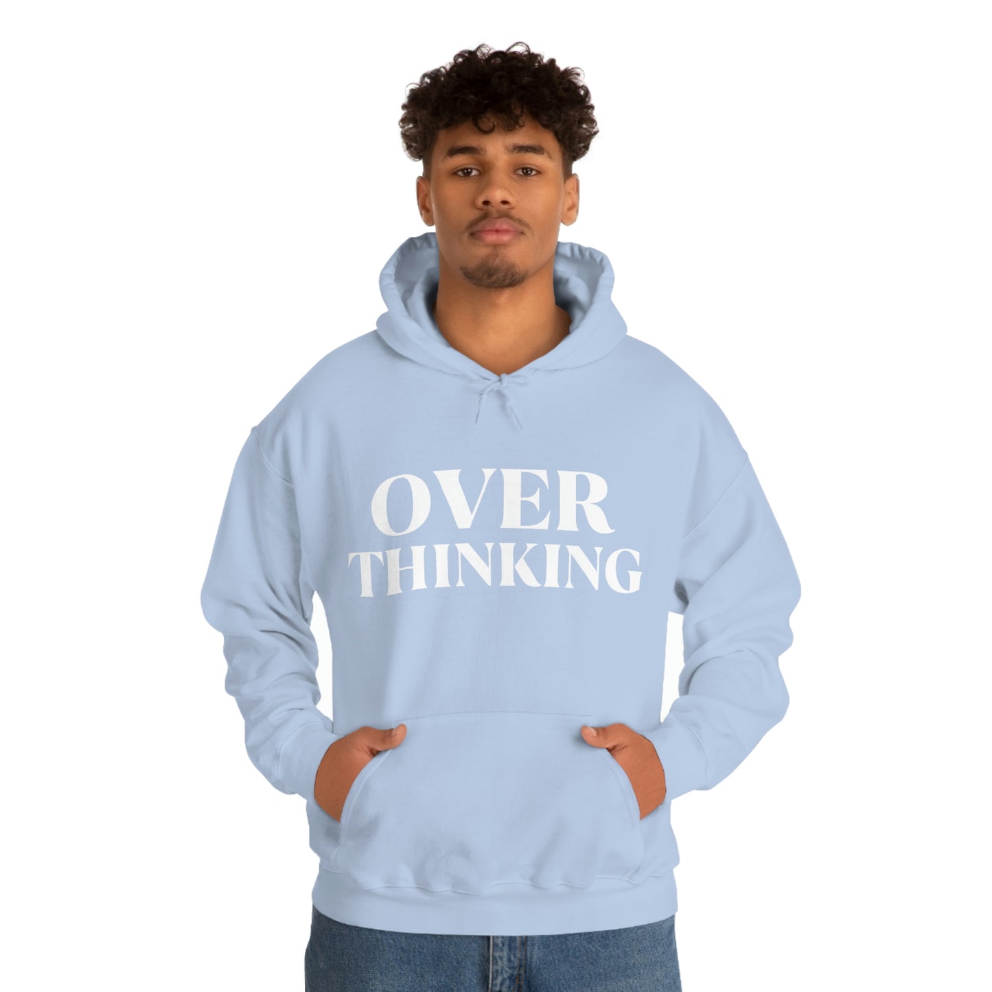 Over Thinking White Hoodie