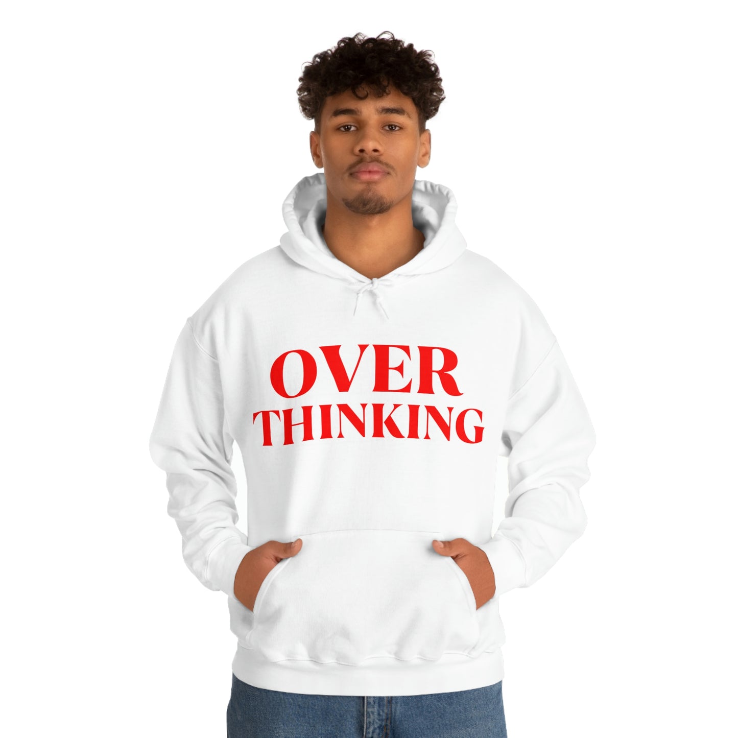 Over Thinking Red Hoodie