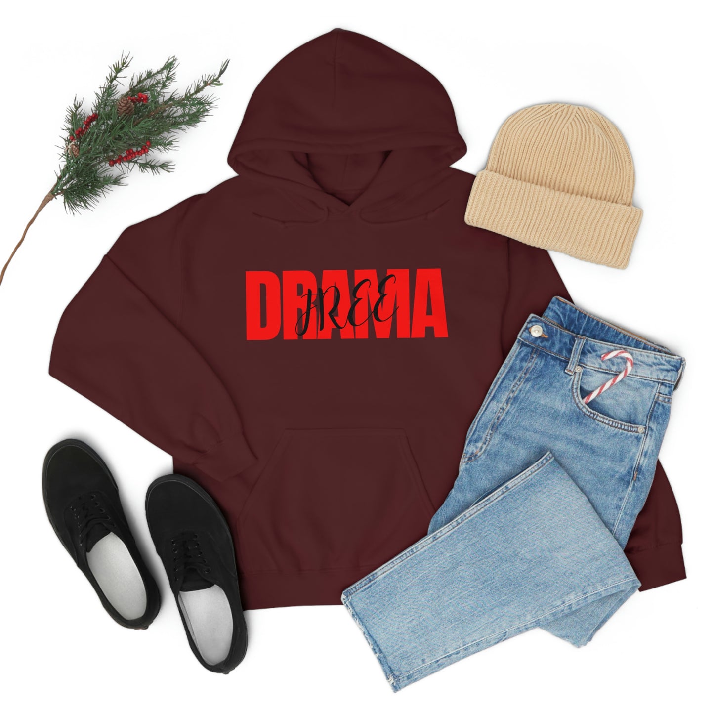 Drama Free Red Blk Script