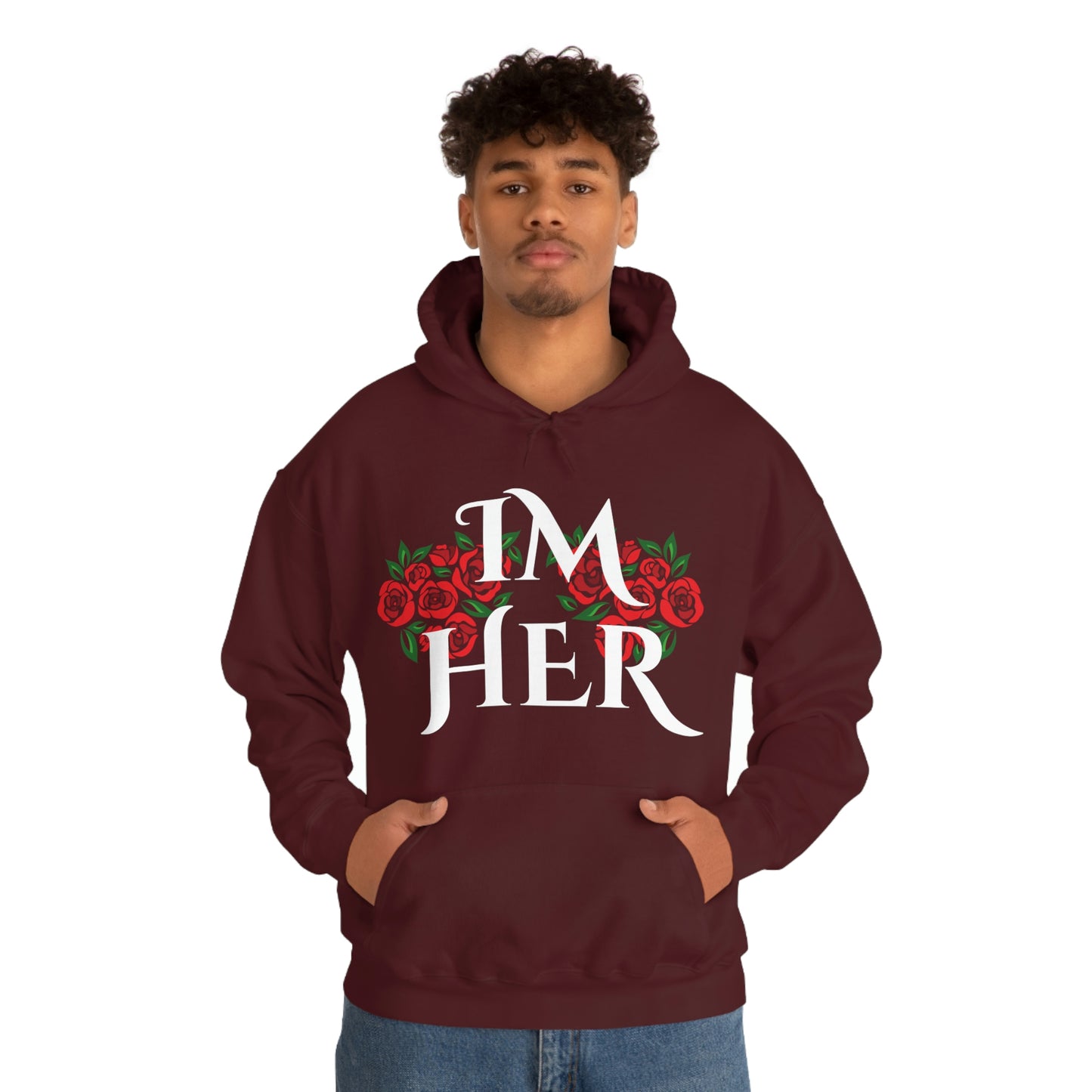 Im Her Wht Hoodie