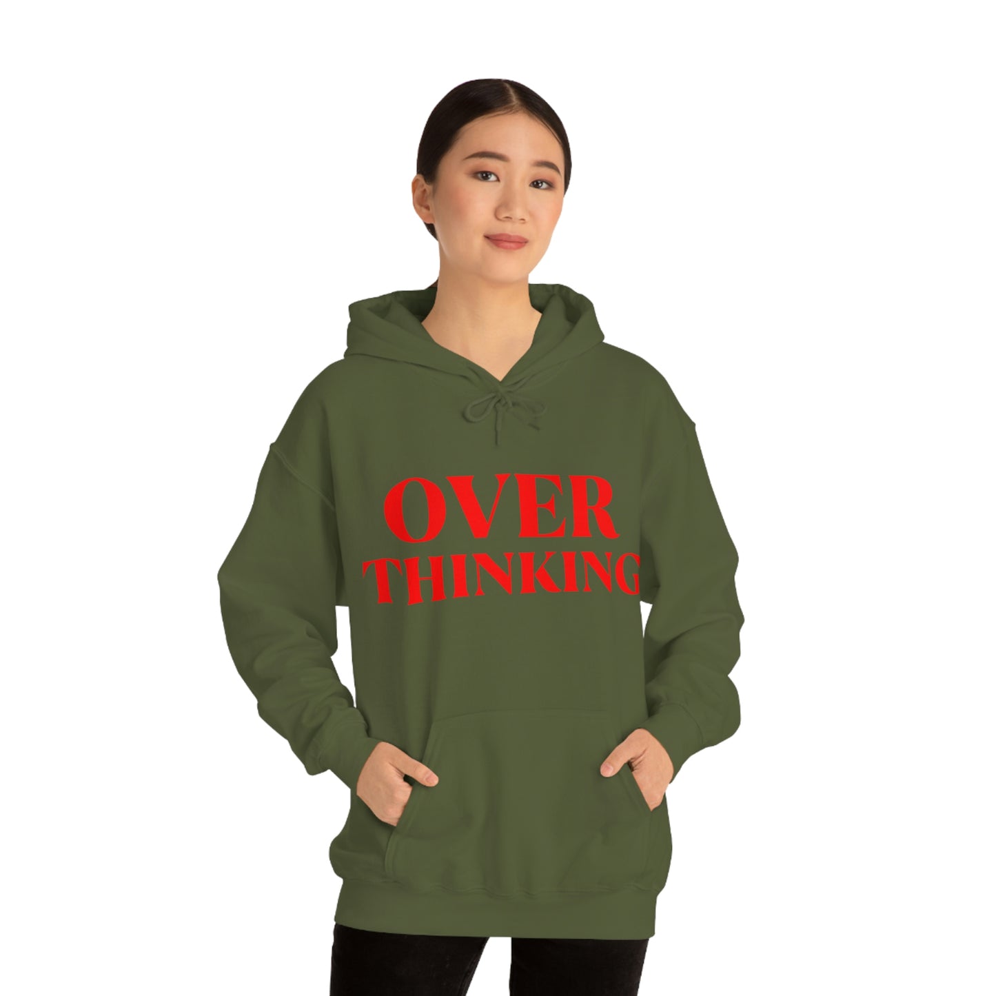 Over Thinking Red Hoodie