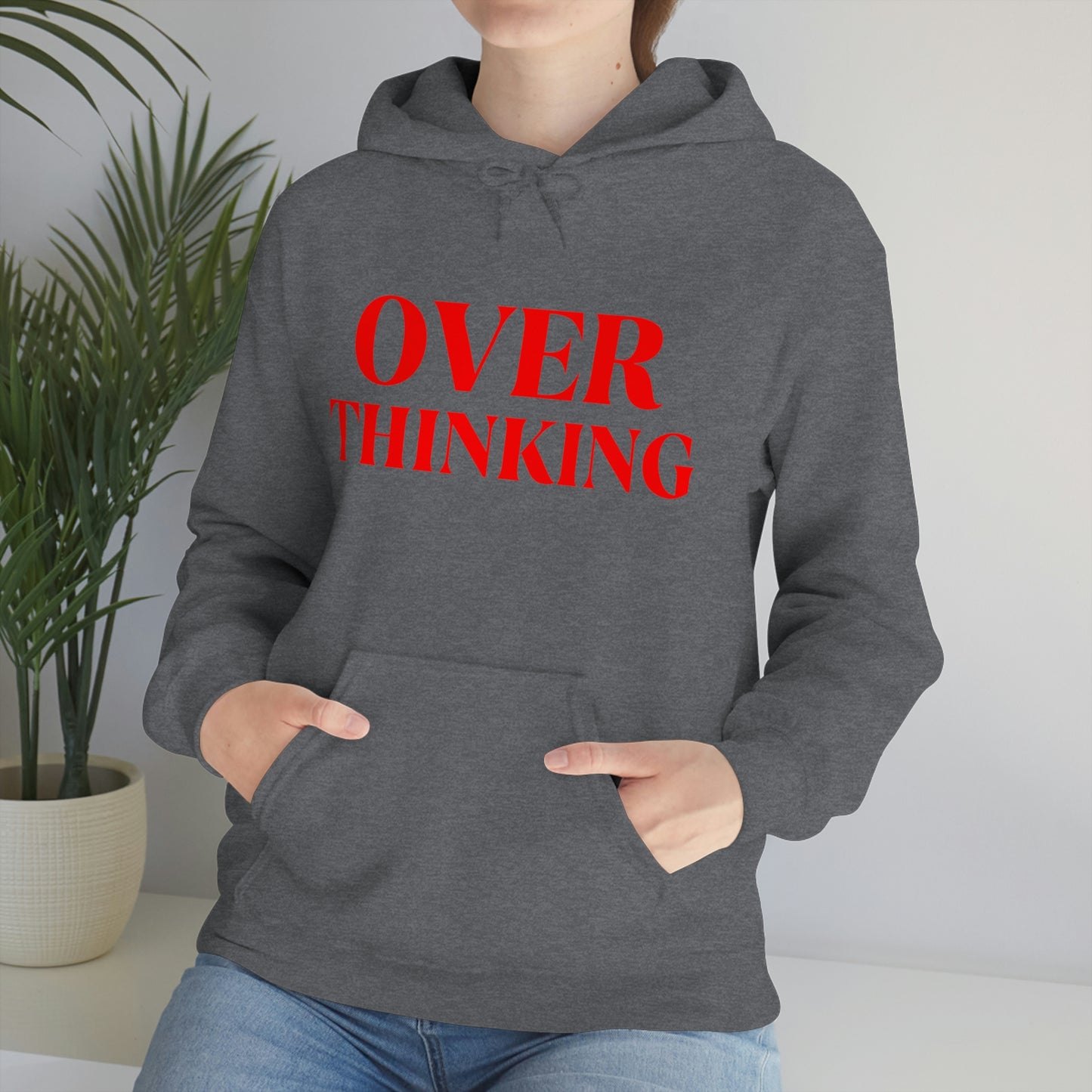 Over Thinking Red Hoodie