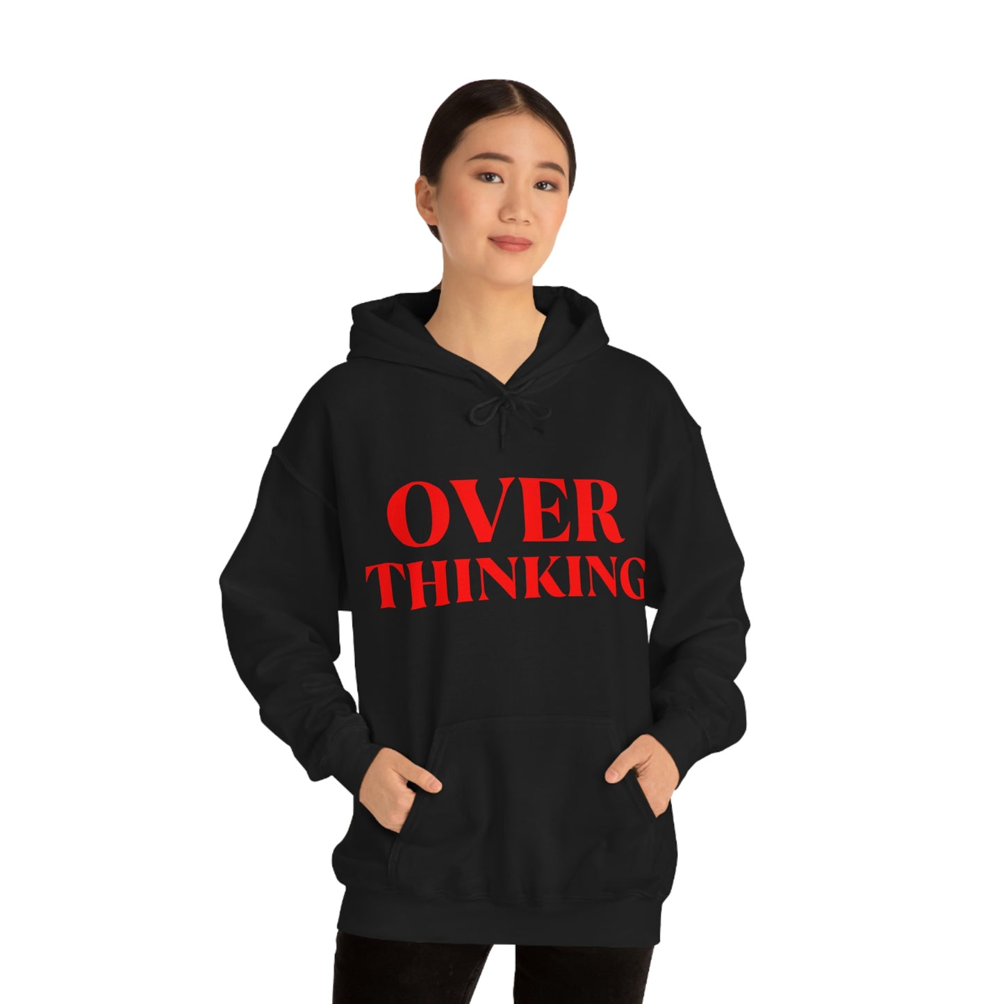 Over Thinking Red Hoodie