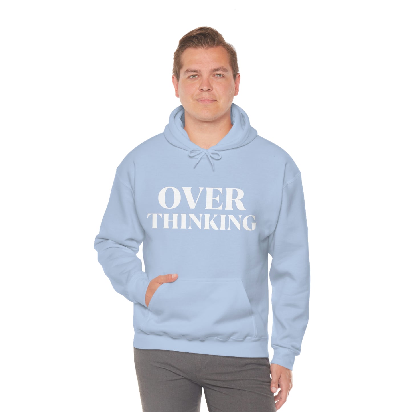 Over Thinking White Hoodie