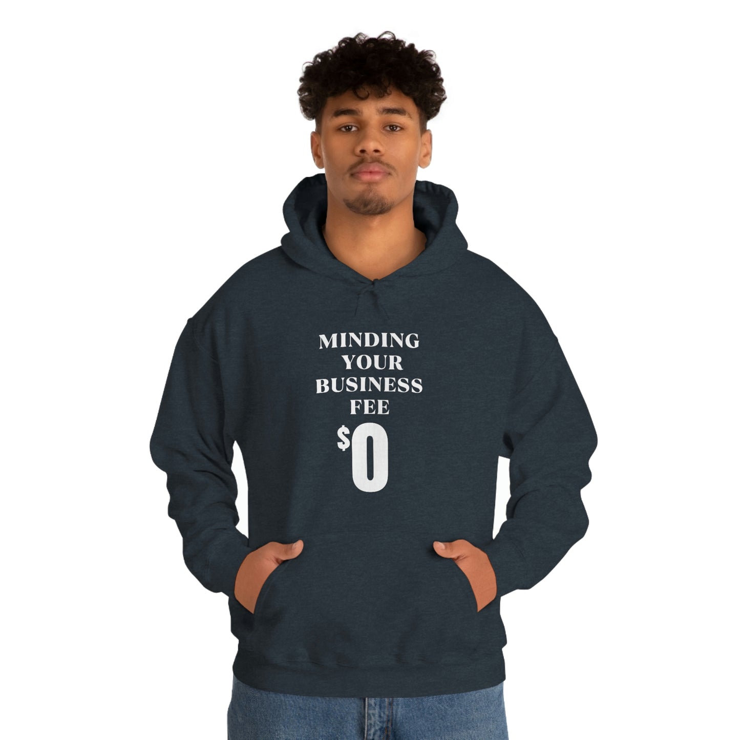 Minding Your Business Fee Wht Hoodie