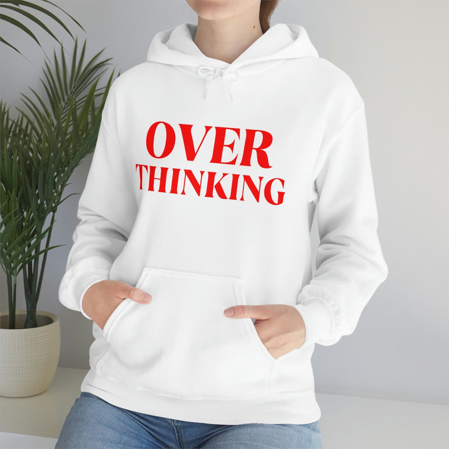 Over Thinking Red Hoodie