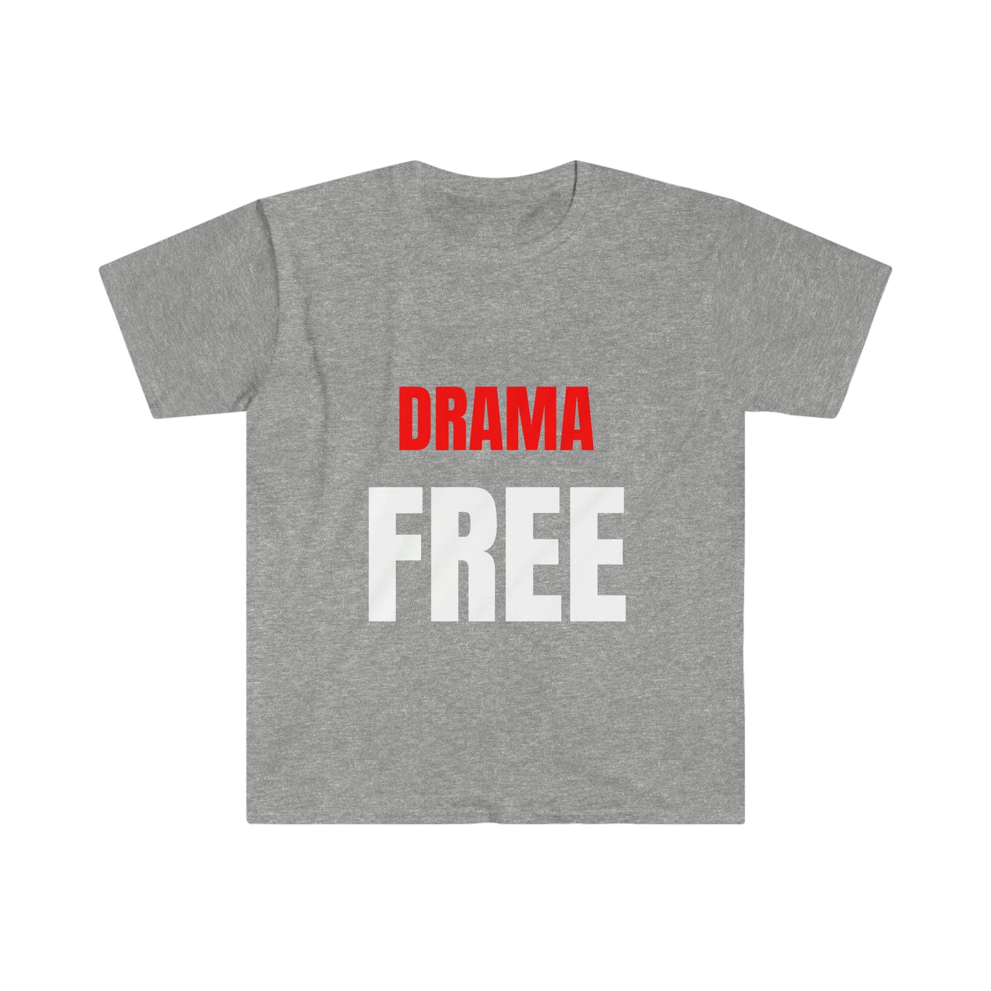 Drama Free Wht T-Shirt