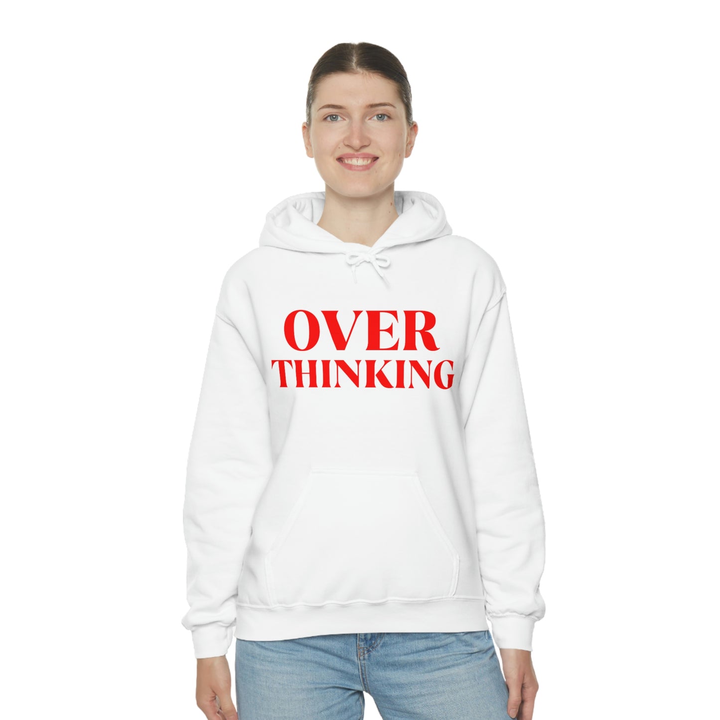 Over Thinking Red Hoodie