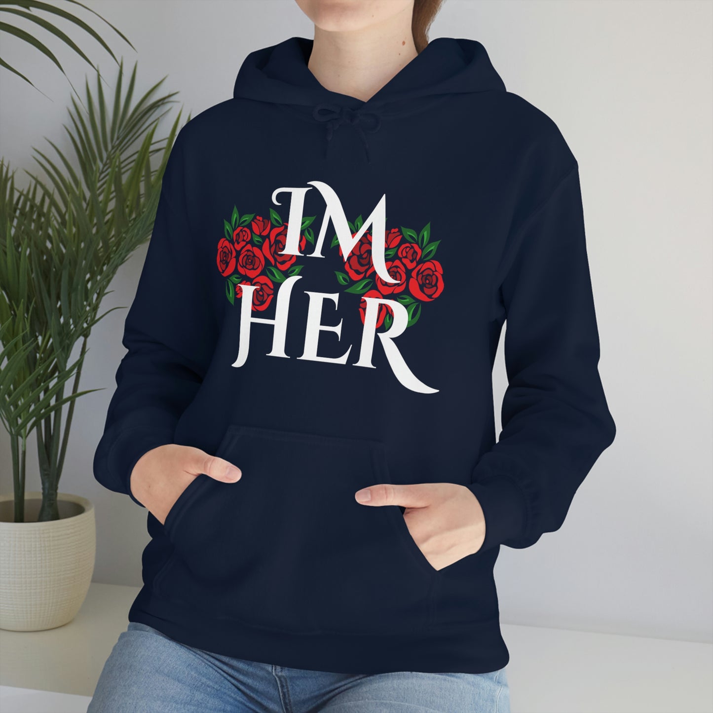 Im Her Wht Hoodie