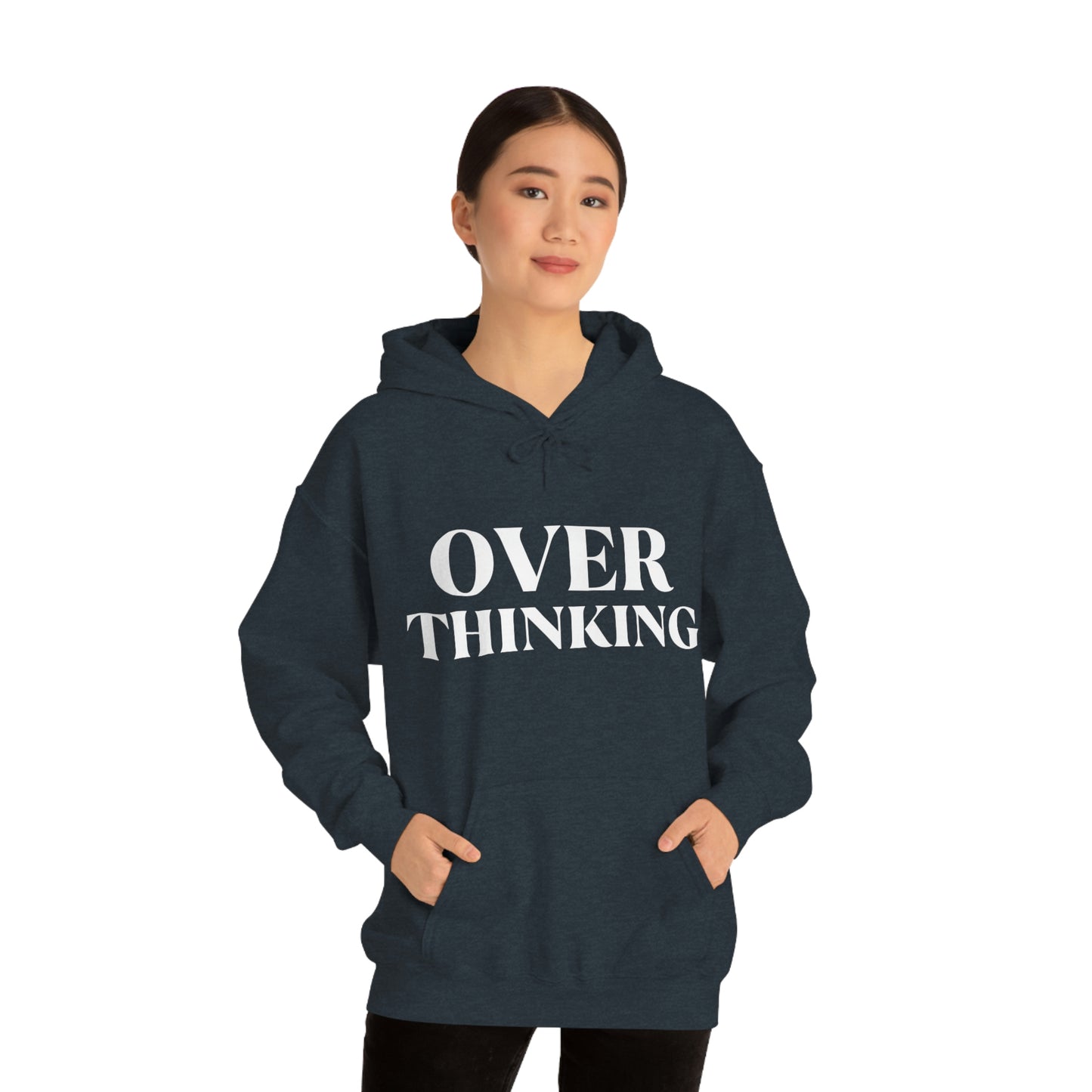 Over Thinking White Hoodie