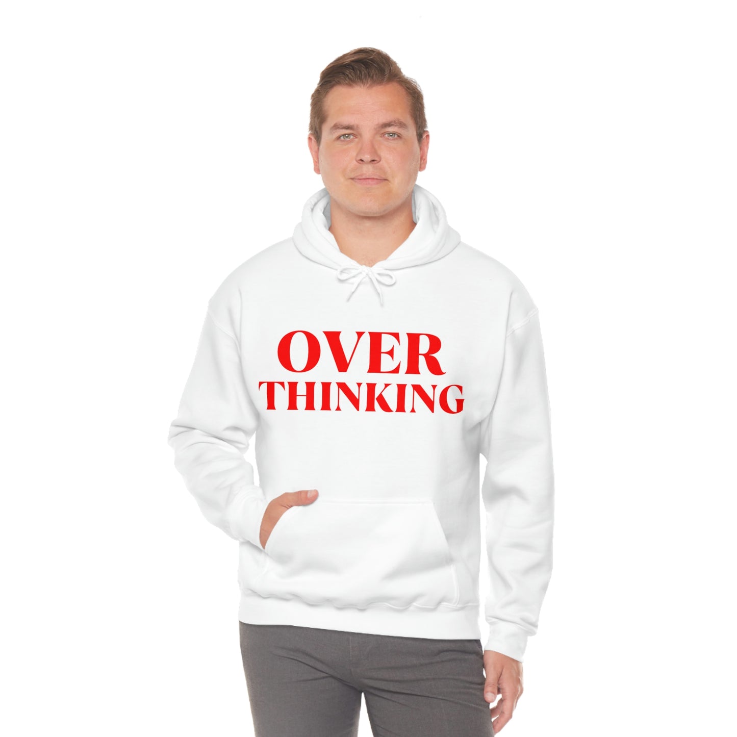 Over Thinking Red Hoodie