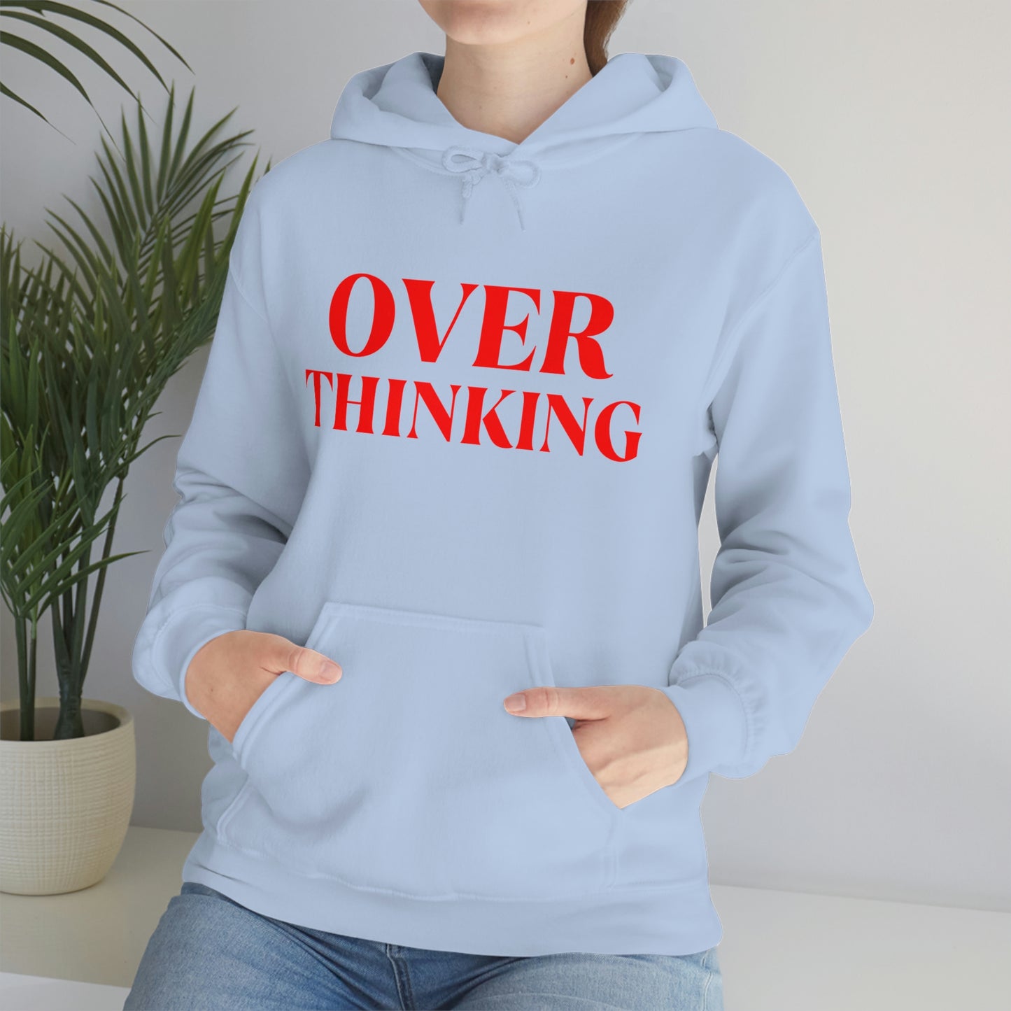 Over Thinking Red Hoodie