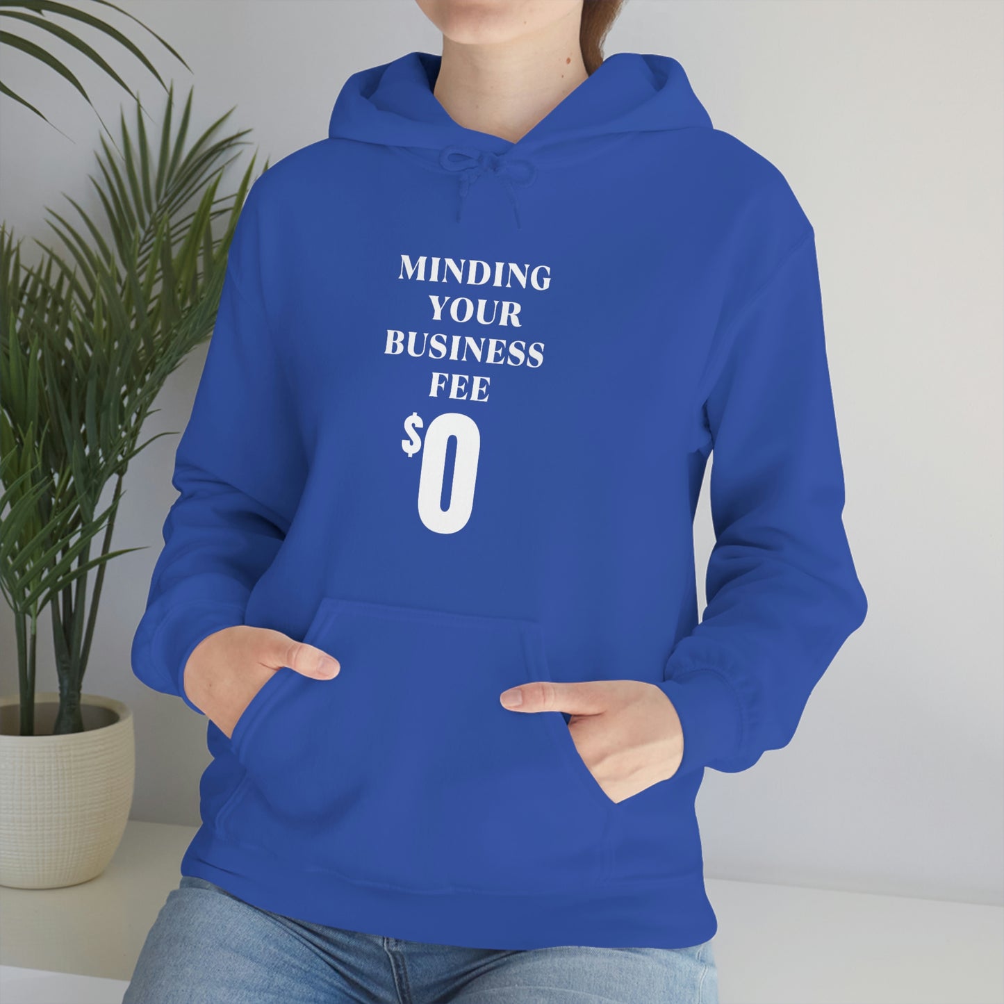 Minding Your Business Fee Wht Hoodie