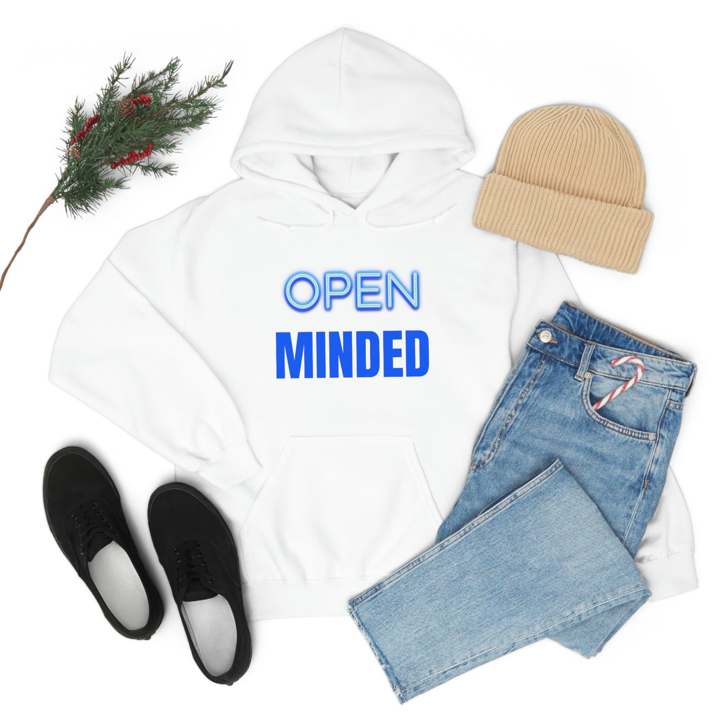 Open Minded Blue Hoodie