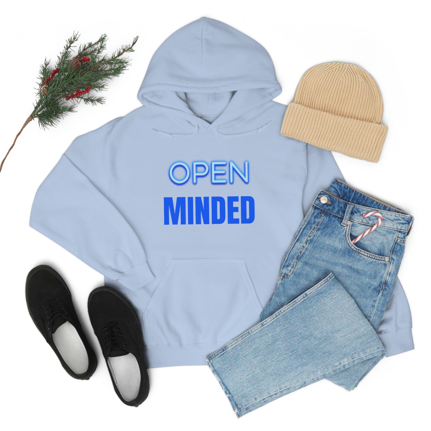 Open Minded Blue Hoodie