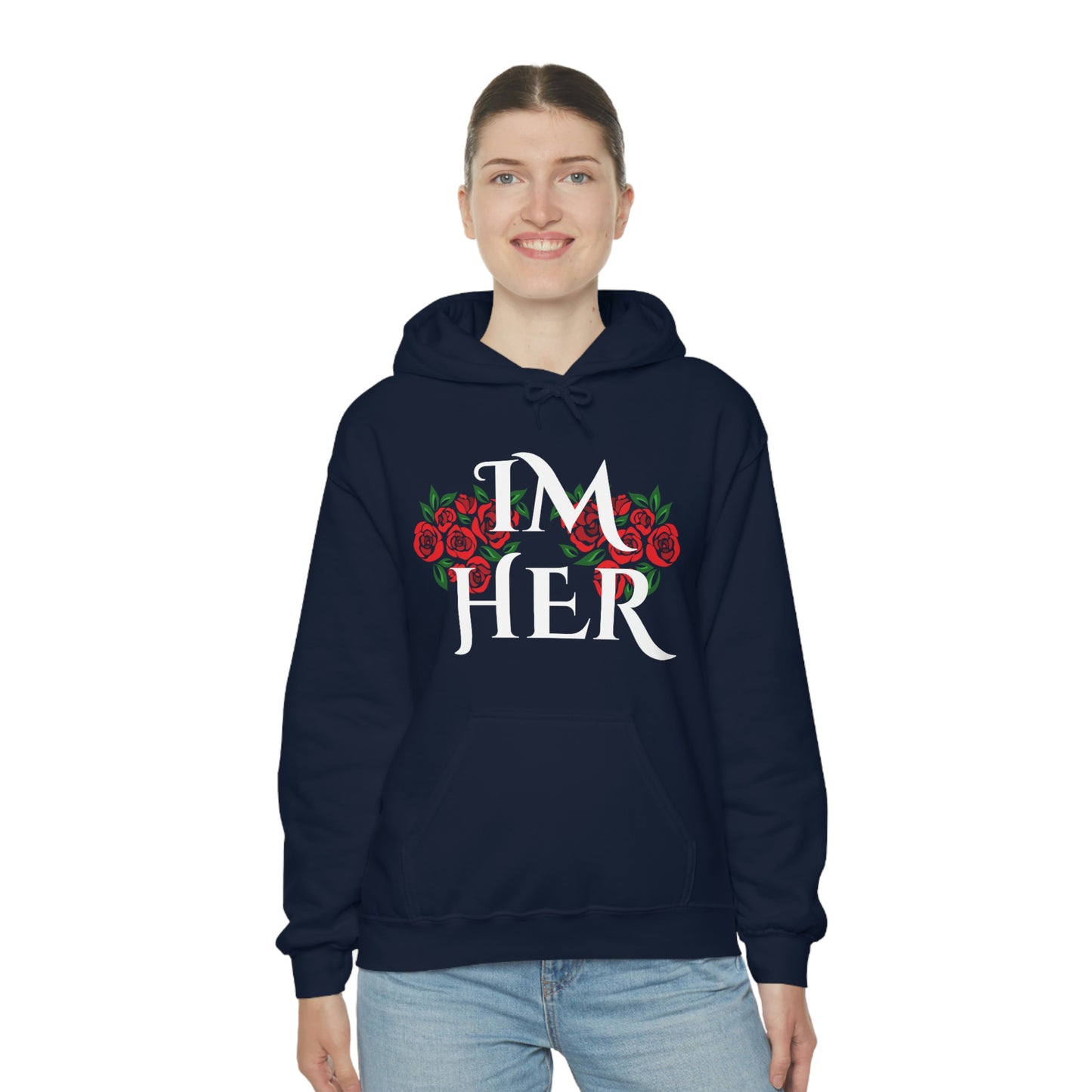 Im Her Wht Hoodie