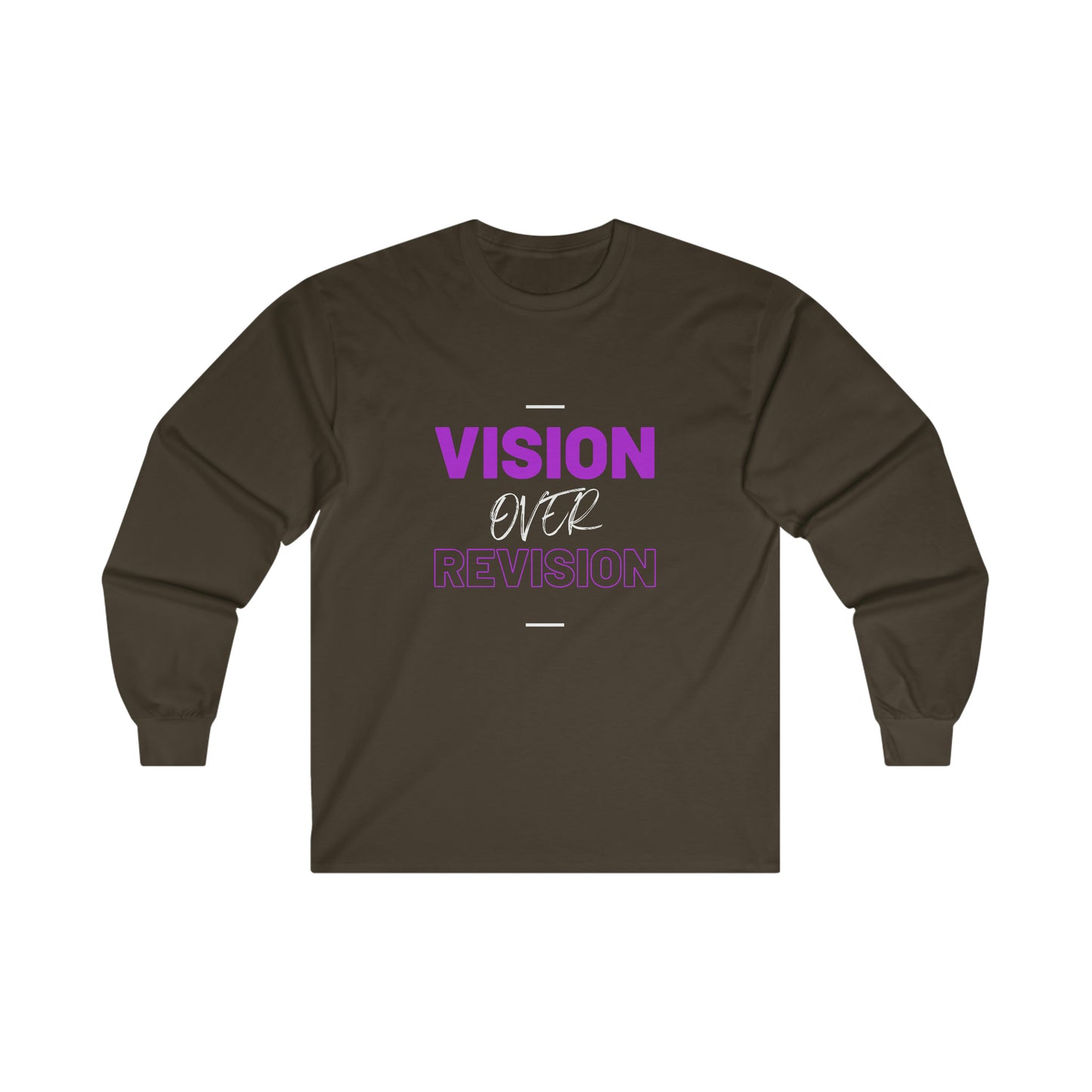 Vision Over Revision Purp Long Sleeve Tee