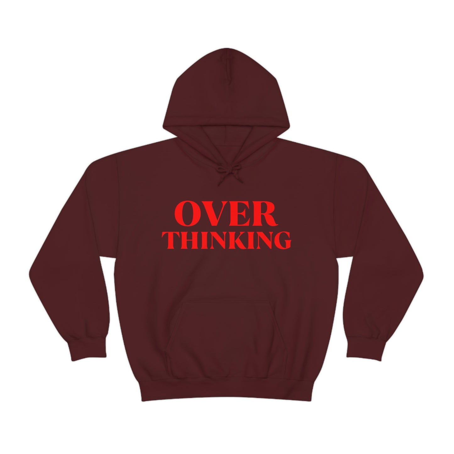 Over Thinking Red Hoodie