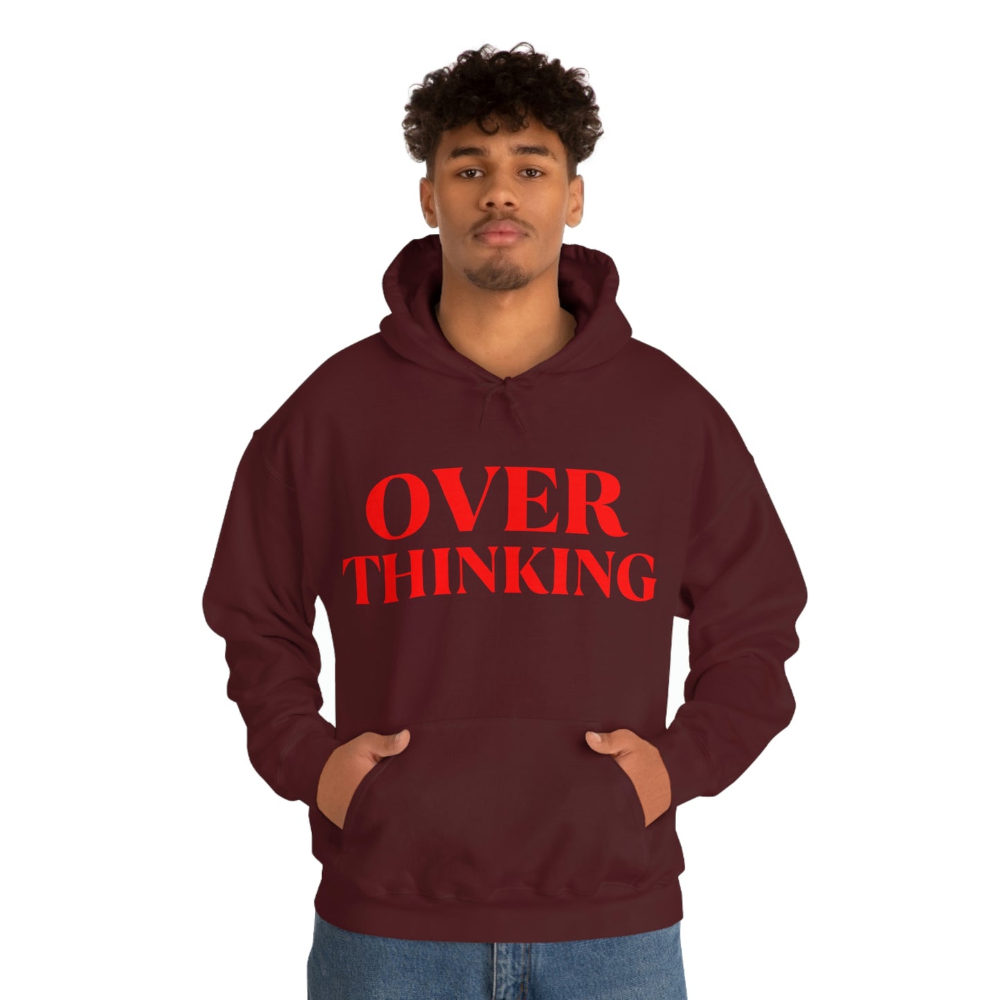 Over Thinking Red Hoodie