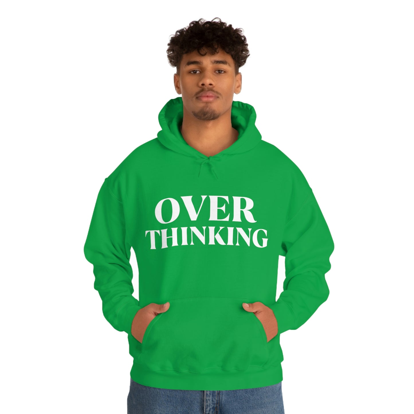 Over Thinking White Hoodie