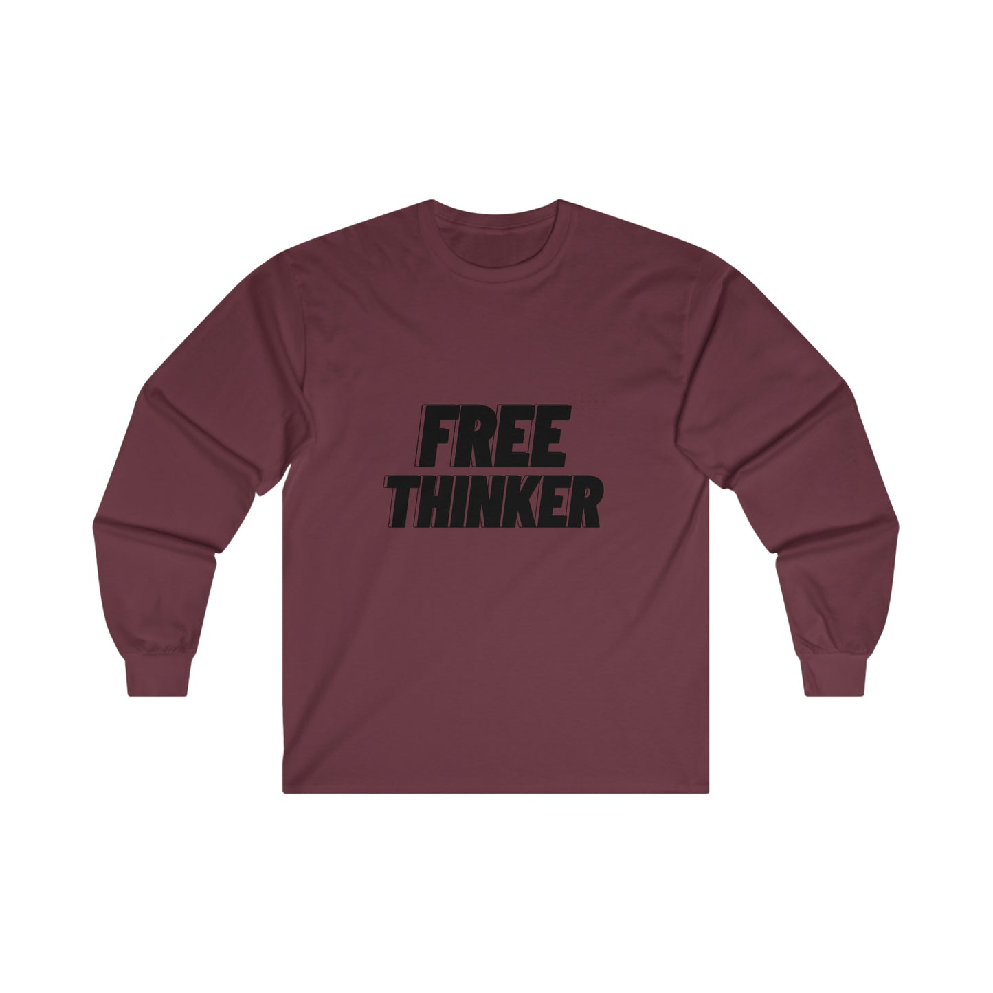 Free Thinker Blk Long Sleeve Tee