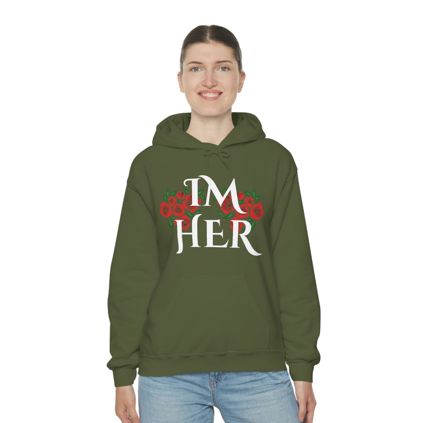 Im Her Wht Hoodie