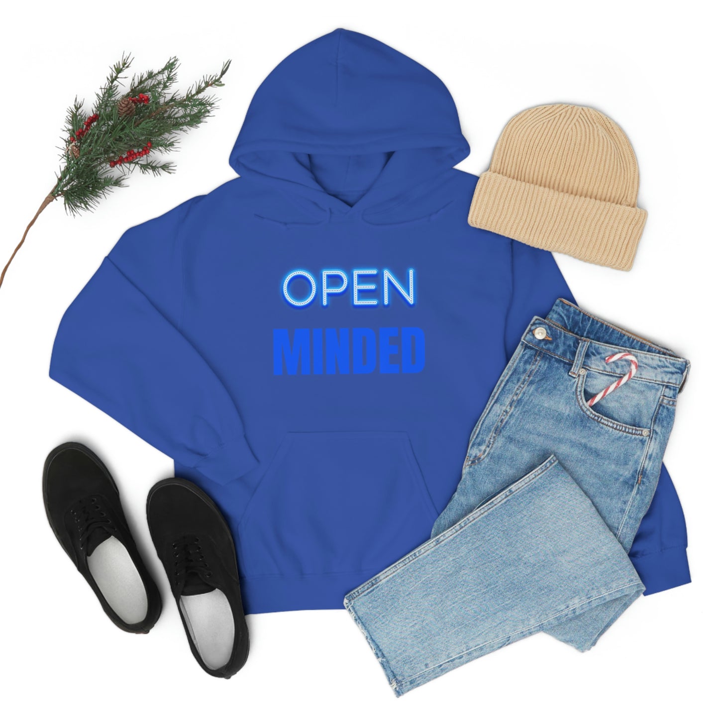 Open Minded Blue Hoodie