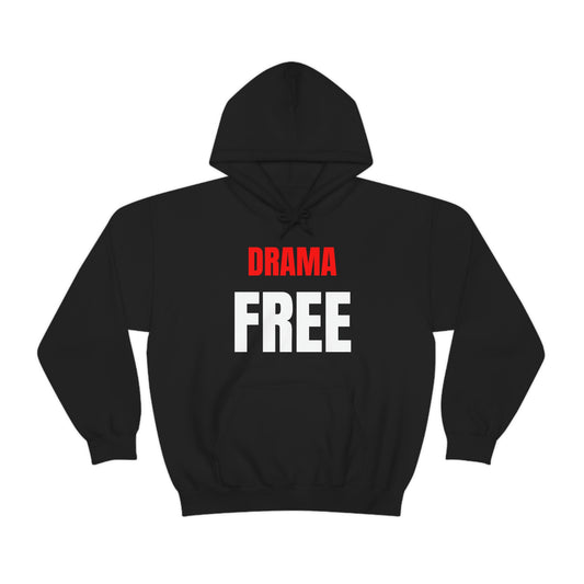 Drama Free RdWht Bld Hoodie