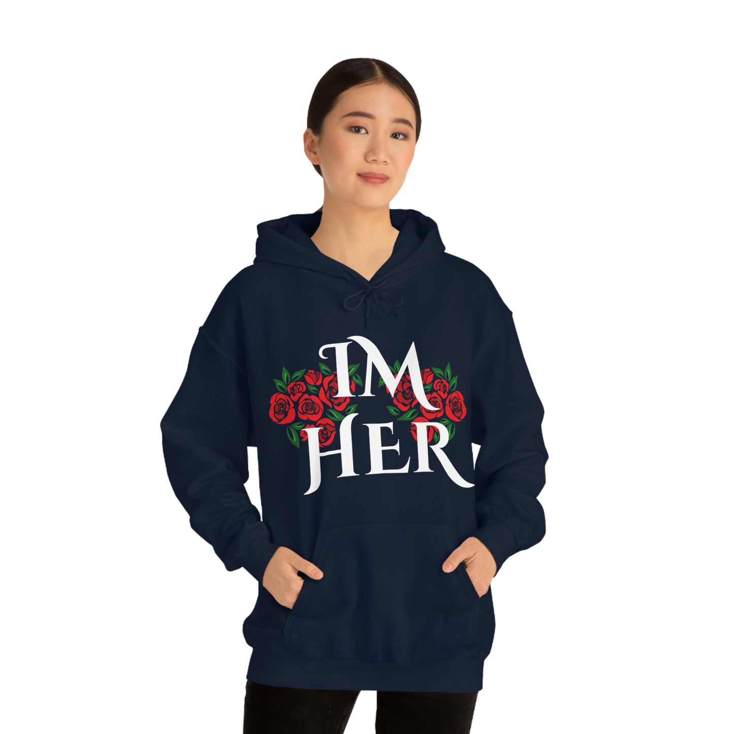 Im Her Wht Hoodie