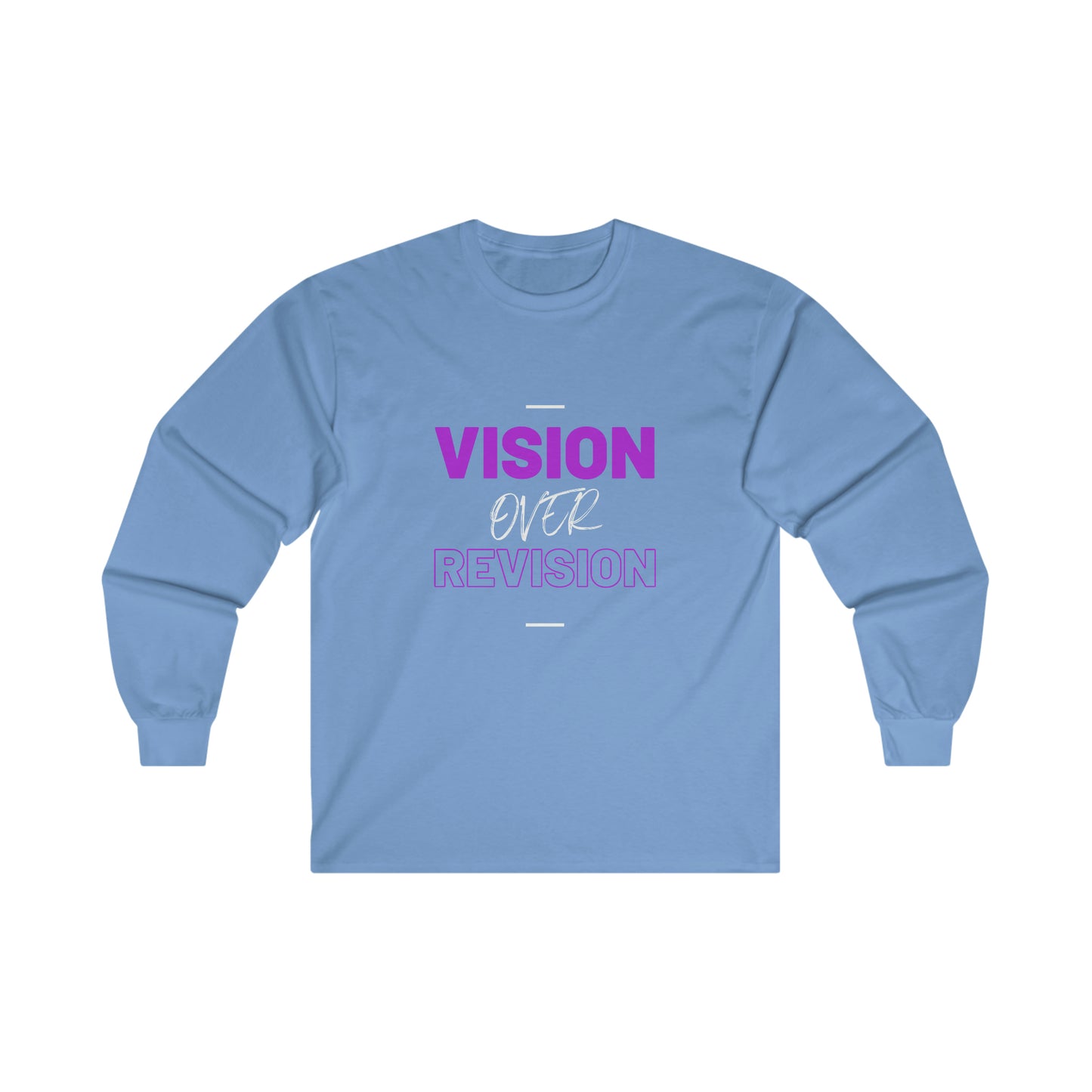 Vision Over Revision Purp Long Sleeve Tee