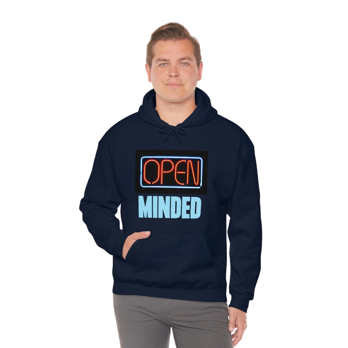 Open Minded Blue Hoodie