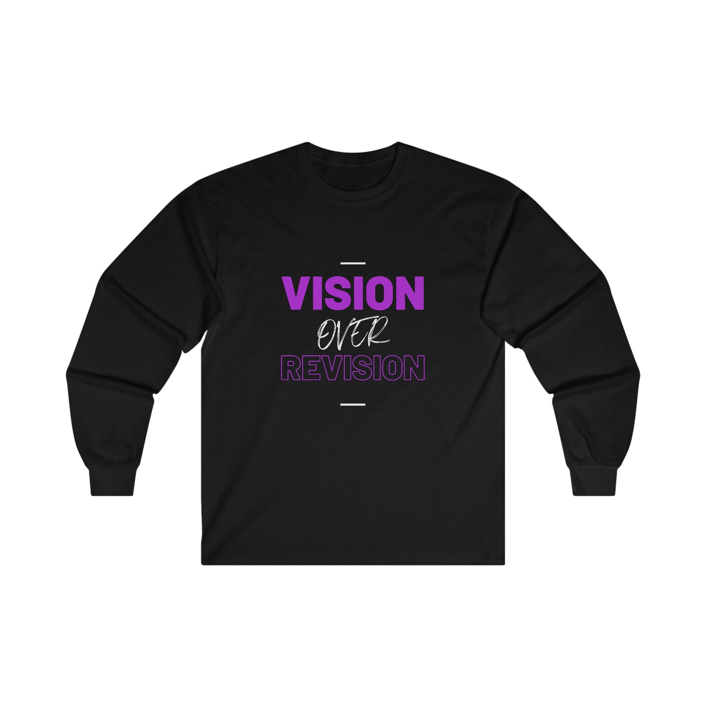 Vision Over Revision Purp Long Sleeve Tee