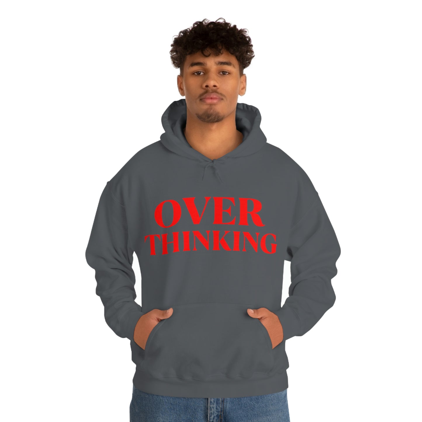 Over Thinking Red Hoodie