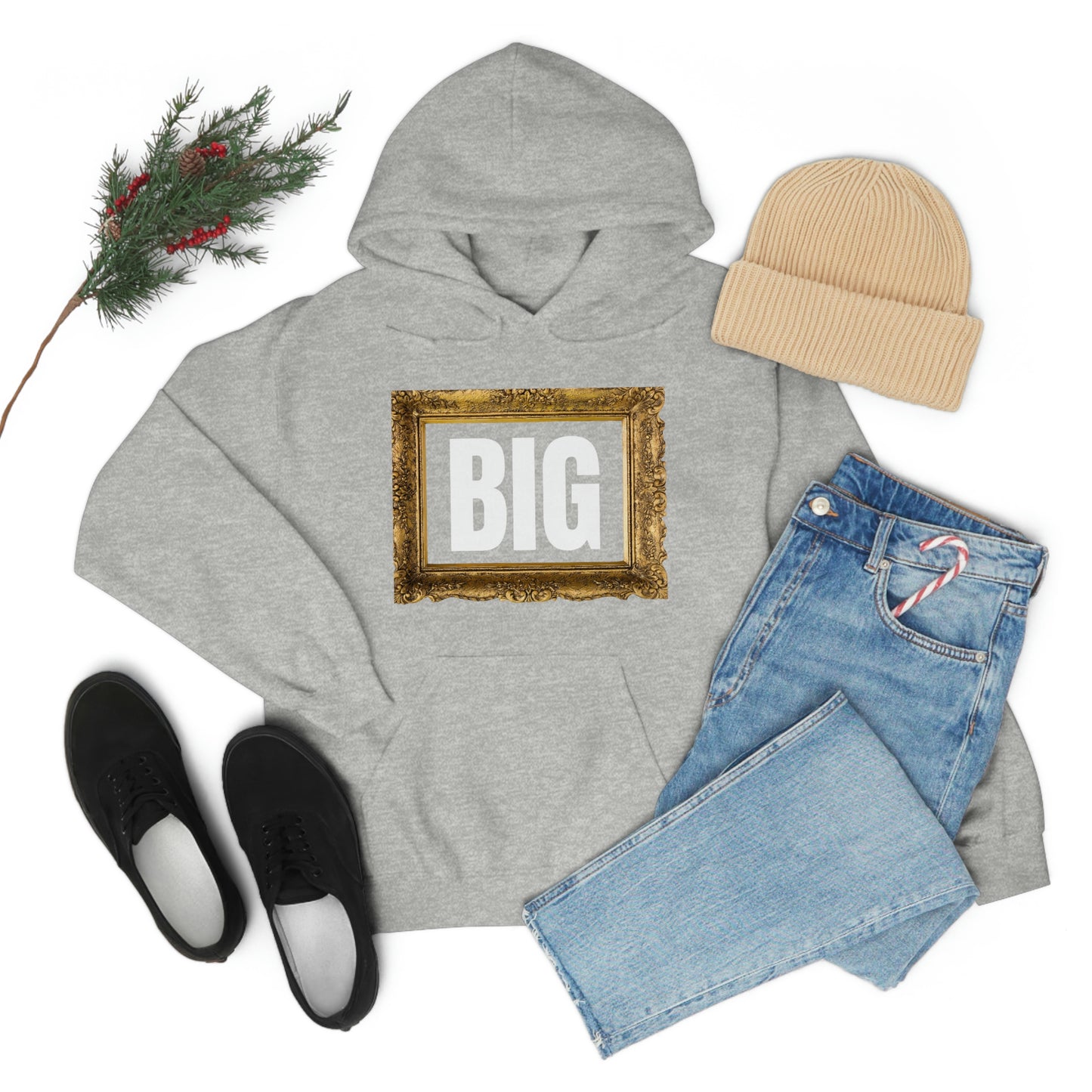 Big Picture Wht Hoodie