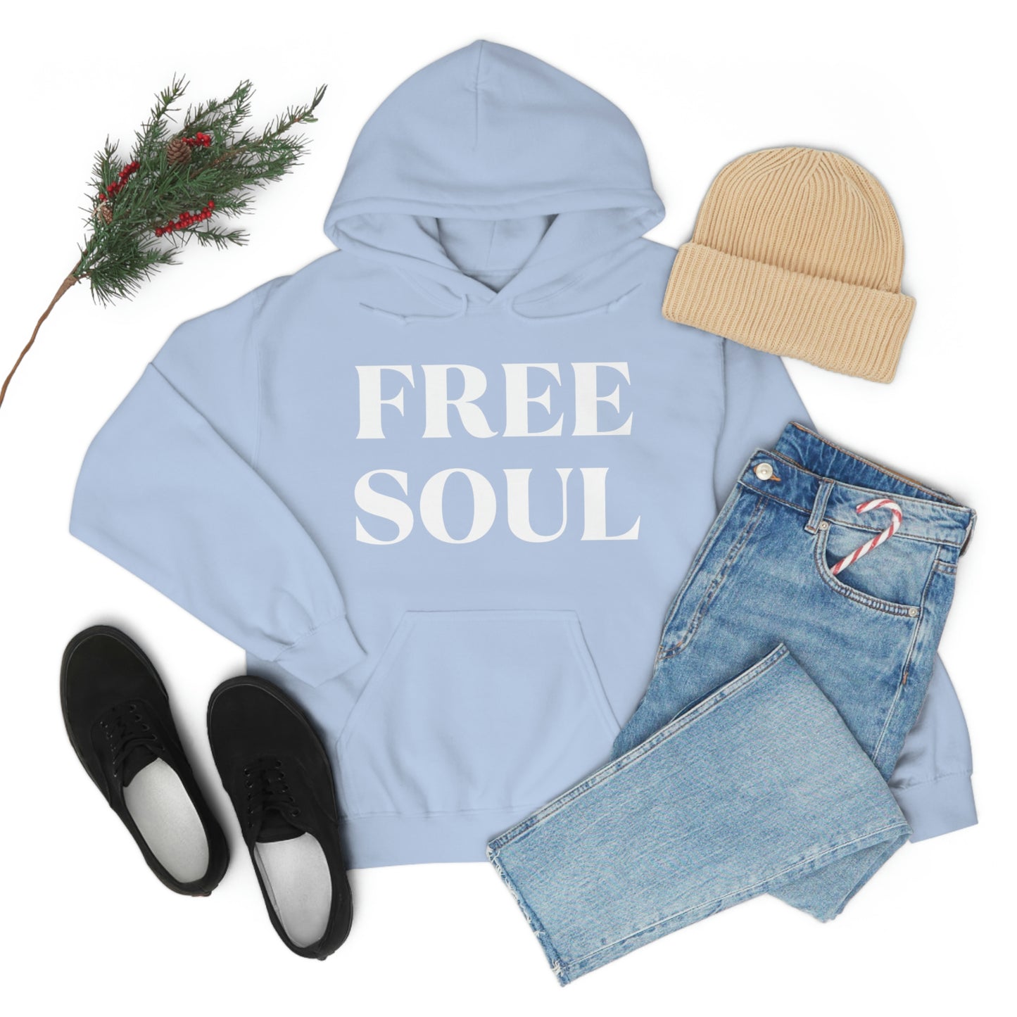 Free Soul Wht Hoodie