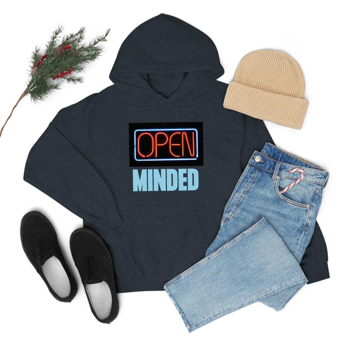 Open Minded Blue Hoodie