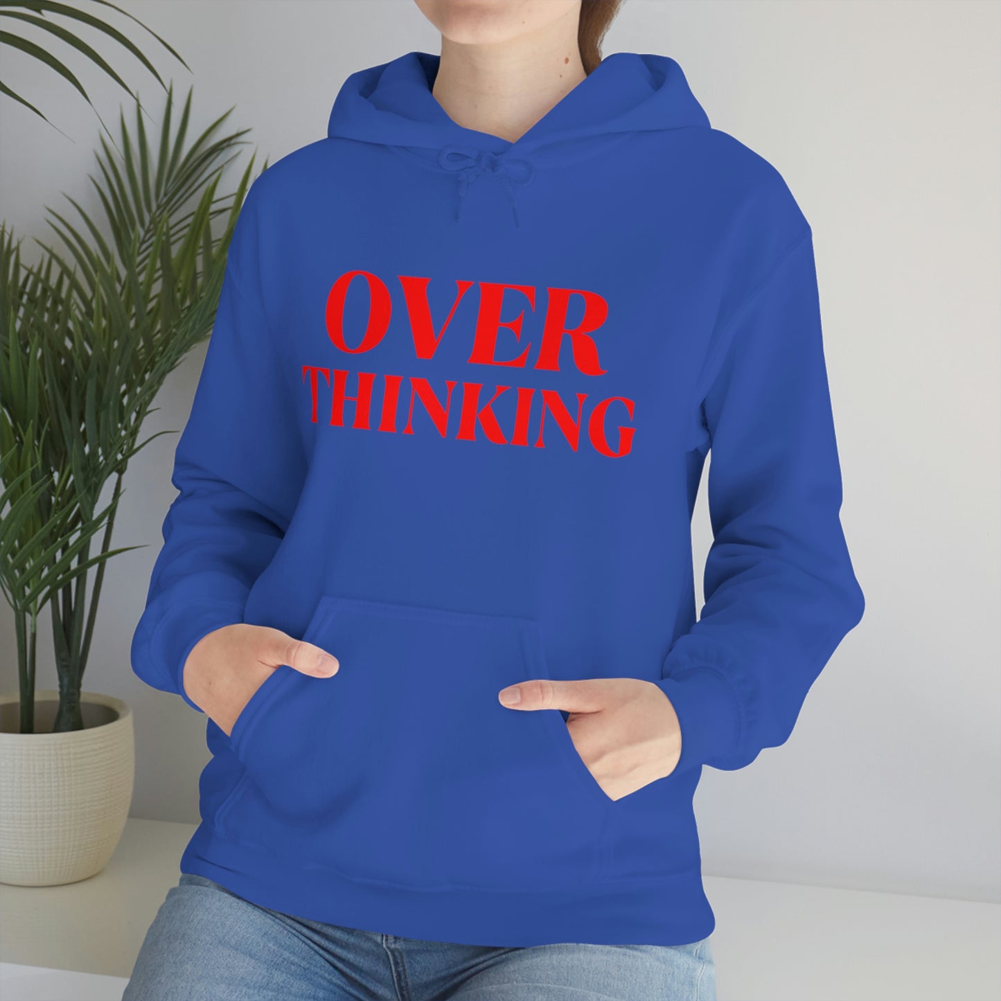 Over Thinking Red Hoodie