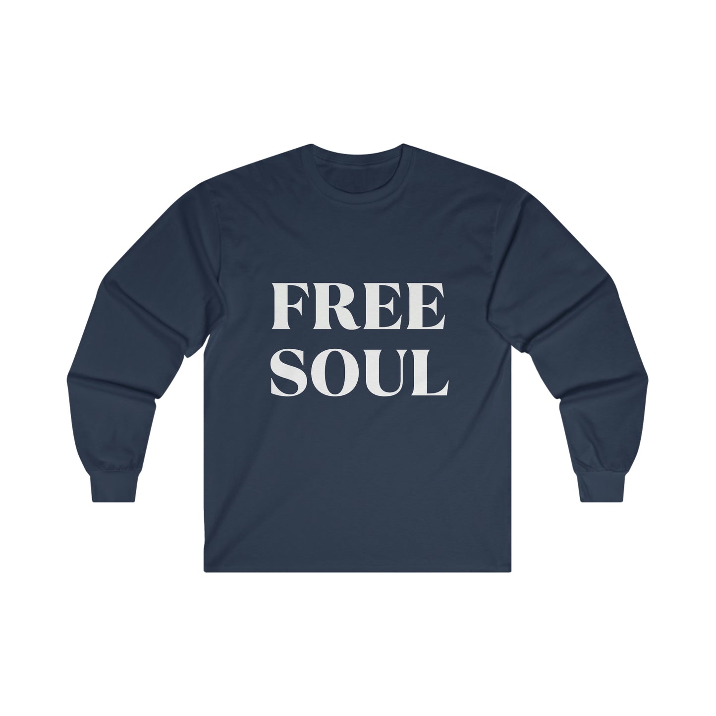 Free Soul Wht Long Sleeve Tee