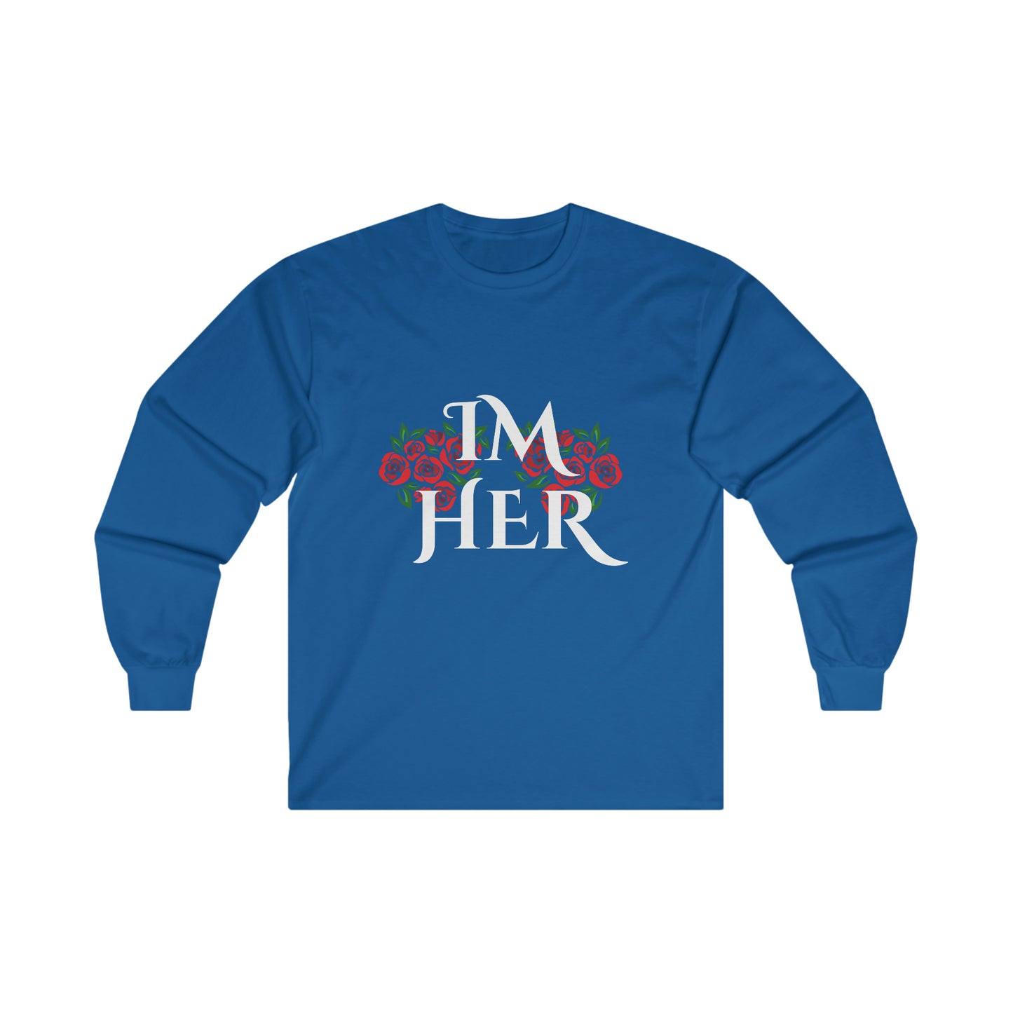 Im Her Wht Elegant Long Sleeve Tee