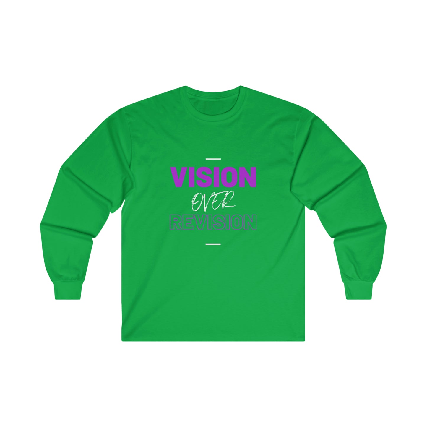 Vision Over Revision Purp Long Sleeve Tee