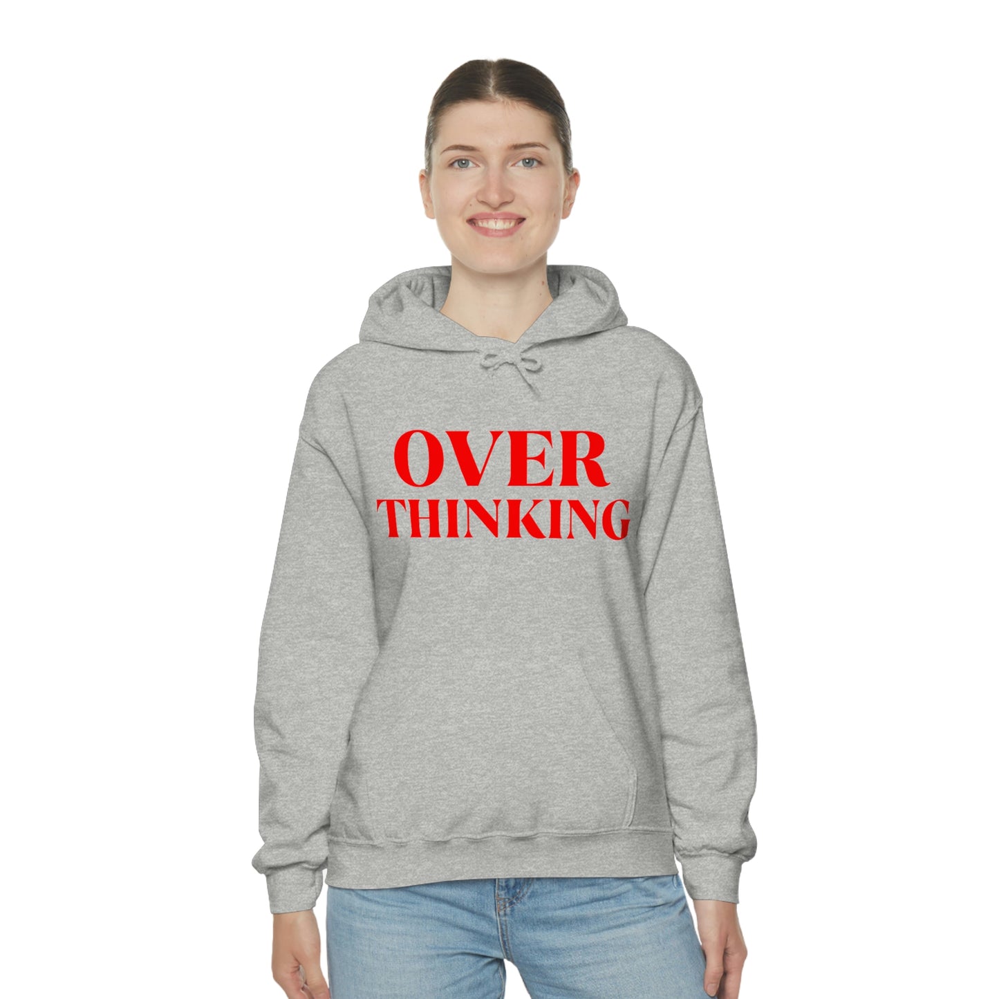 Over Thinking Red Hoodie