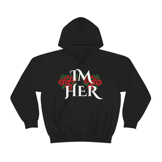 Im Her Wht Hoodie