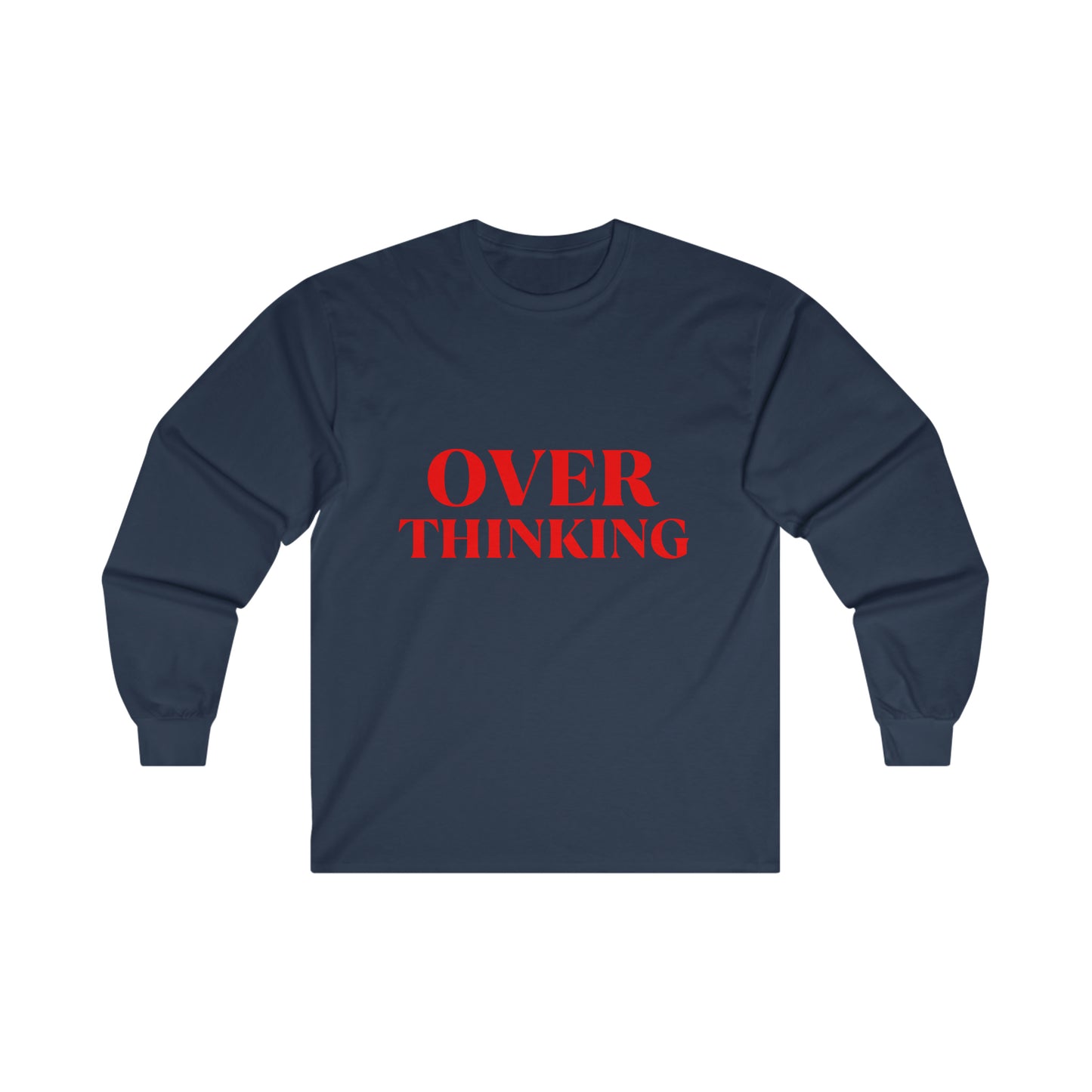 Over Thinking Red Long Sleeve Tee